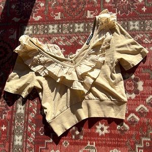 Ruffled Zara crop top